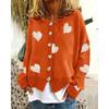 Women Loose Long Sleeve Single Breasted Knit Cardigan Sweater Outerwear