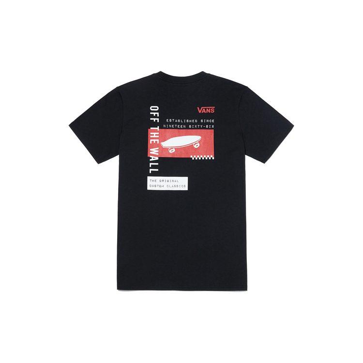 Vans T Shirts Women's Black Crew Neck Moderate Straight Fit VN0A4BRQBLK