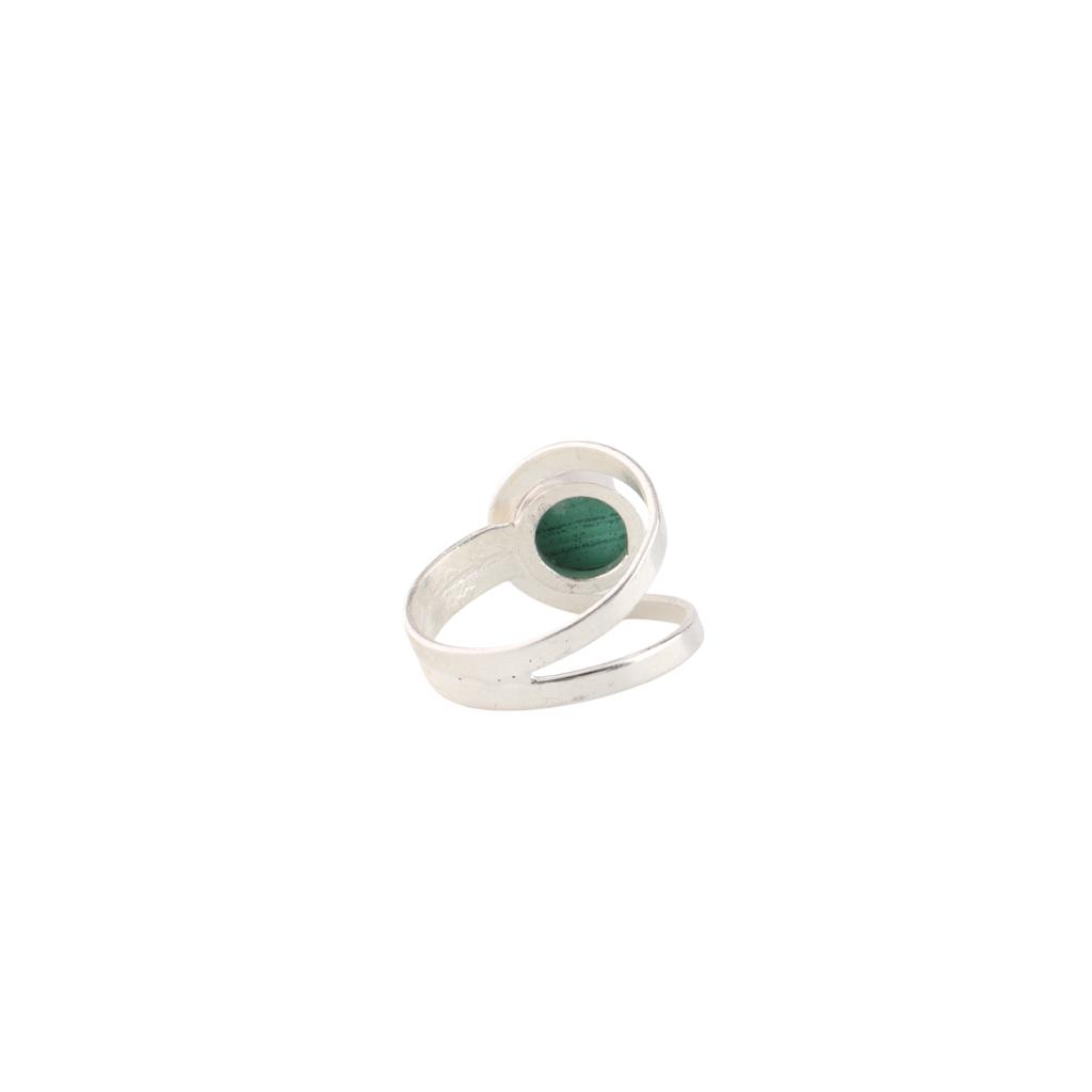 Natural Malachite Gemstone 925 Sterling Silver Jewelry Handmade Ring For Gift RR-68-29