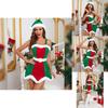 Festive Christmas Costume For Women With Polyester Fabric For Holiday Parties