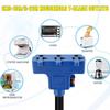 Kanayu Overload Protector 30 Amp to 110V RV Generator Distribution Adapter Cord Compatible with NEMA TT-30P to 3X 5-15R/5-20R, 30A to 15/20A,