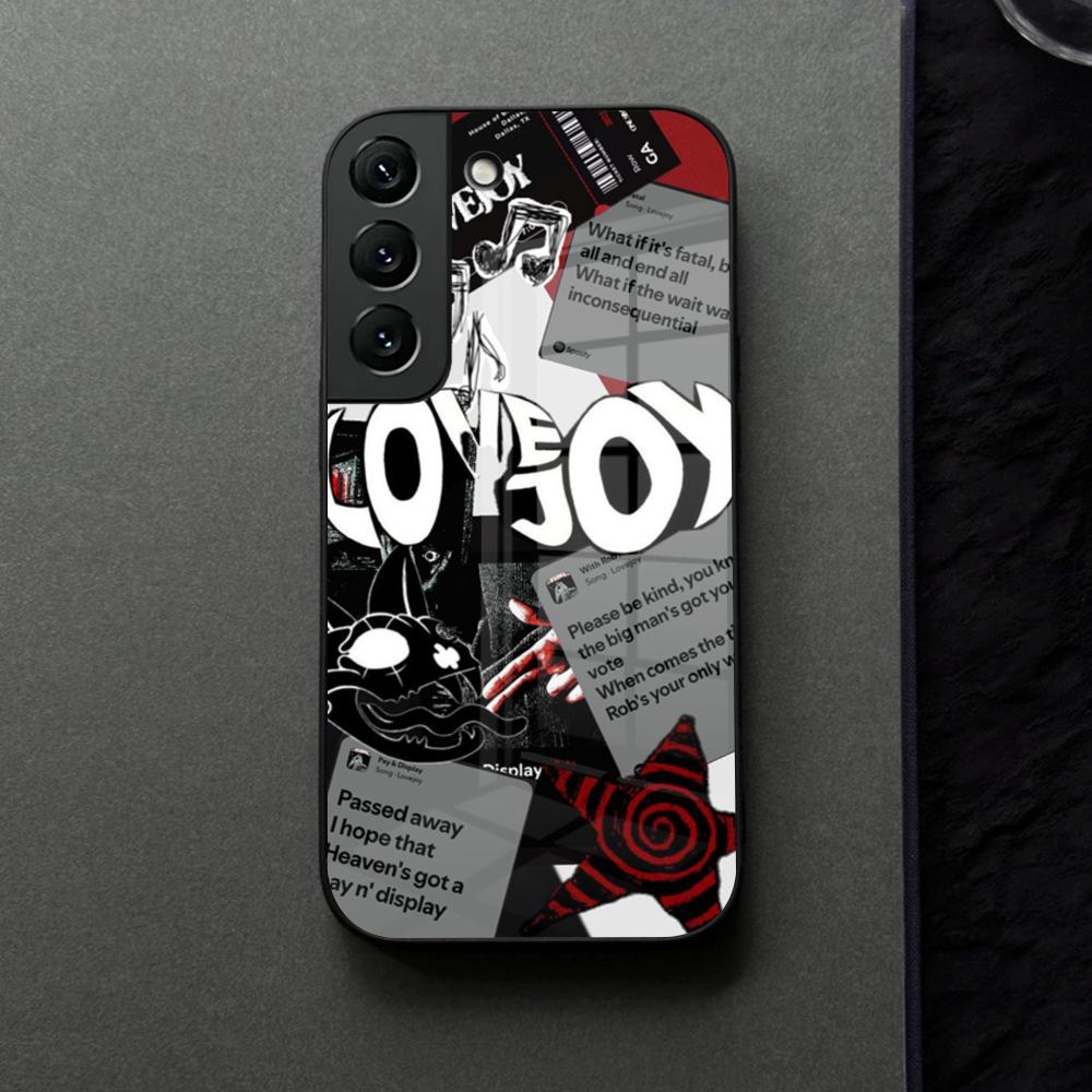 Cartoon Lovejoy Band Phone Case Glass For Samsung Galaxy S21 S26 S25 S22 S20 S24 S23 Ultra Fe Plus A16 A34 A54 A24 Coque