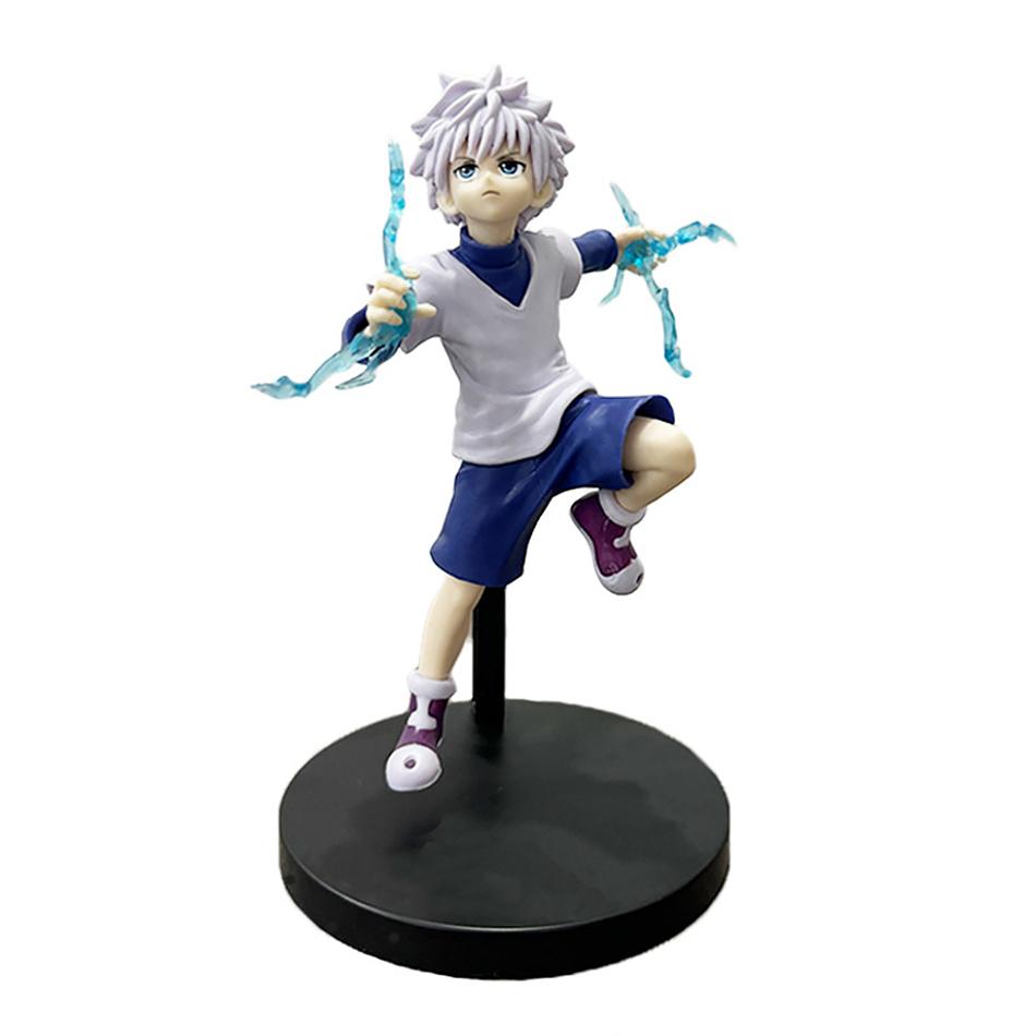 14-23cm Hunter x Hunter Chrollo Lucilfer Figura de Anime Trupe Fantasma Hisoka Figura de Ação Killua Zoldyck Kurapika Modelo Brinquedos