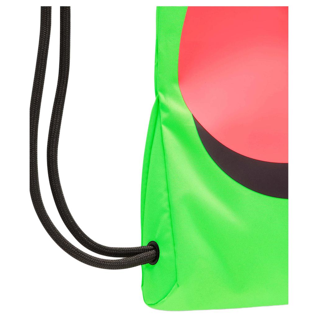 Nike Fabric Gym Bag Backpack Unisex Impact Green & Punch Red