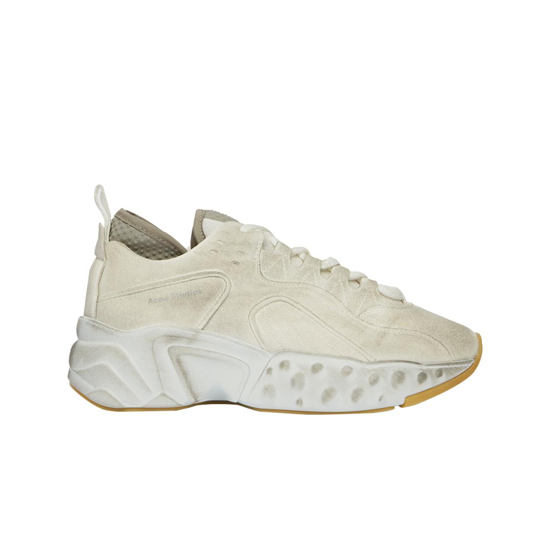 

(w) Acne Studios Manhattan Tumbled Sneakers White - 20fw EU 40W