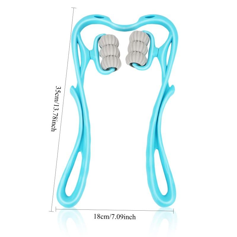 Multi-functional Manual Six-wheel Neck Massager, Massage and Soothing Roller Massage Tool