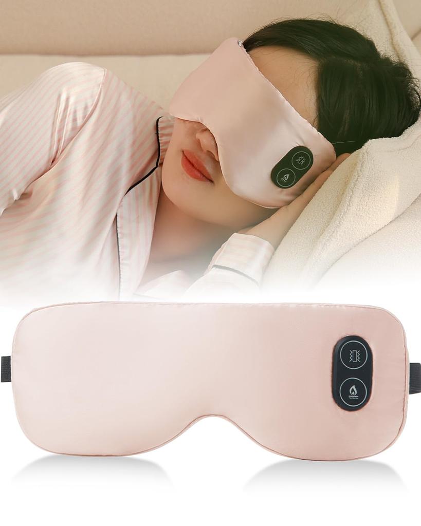 Beemyi USB Oppladbar Varm Øyemaske for Anstrengte Øyne og Populær Øyemaske for Trådløs og Søvnmaske for Lindrende Gjenbrukbar Varm Øye Populær