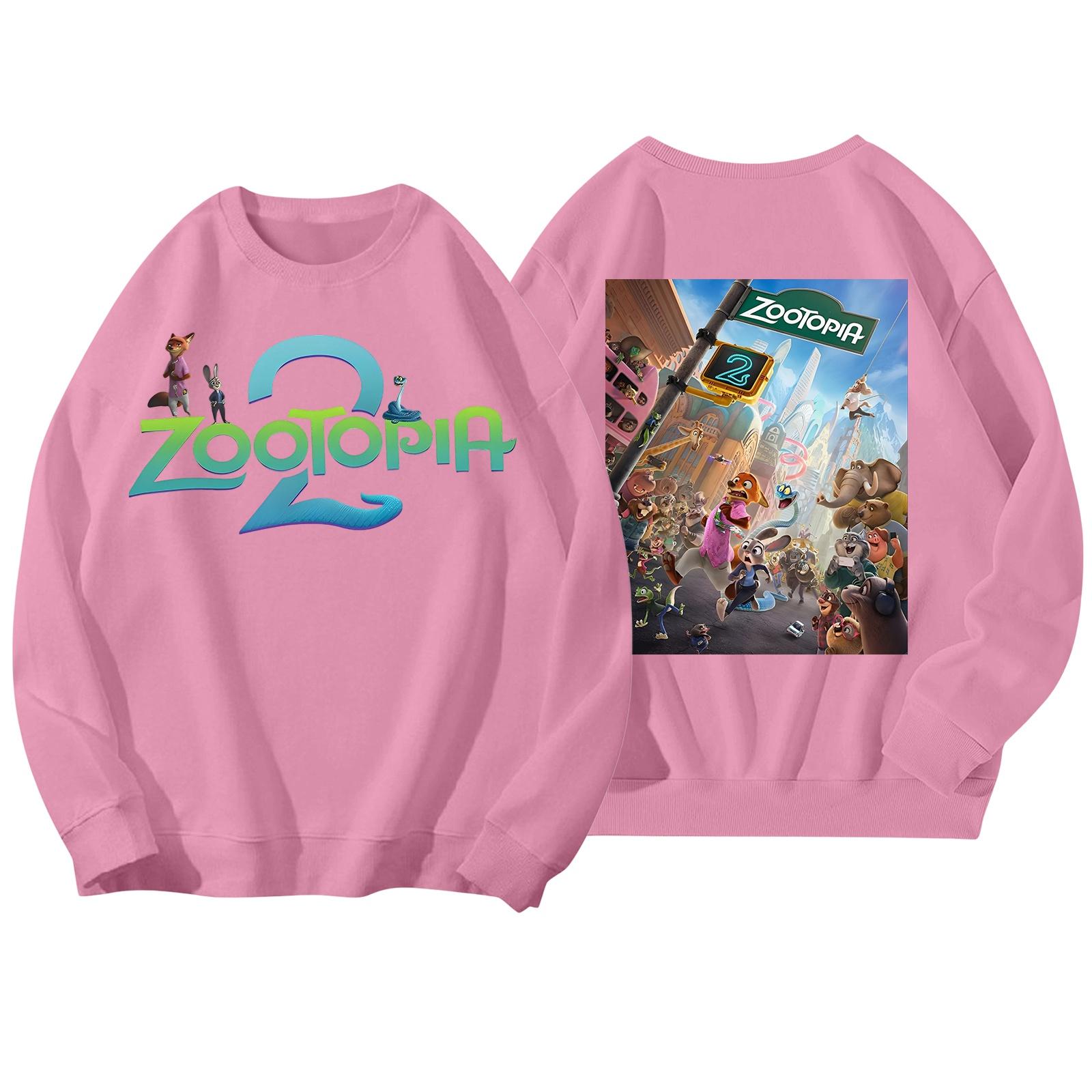 

Женская модная повседневная толстовка с длинным рукавом и круглым вырезом с принтом L розовый