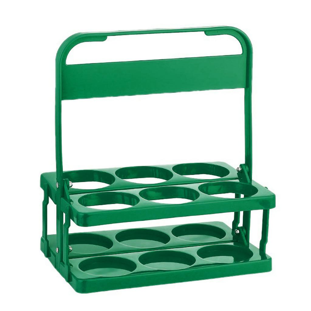 Kbelík na přenášení pivních lahví Plastový Skládací Multifunkční Přenosný Nosič na pivní lahve Zelený