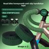 Road Bike Handlebar Tape, Silicone Honeycomb Non-Slip Sweat-Absorbent Bar Wrap, Shockproof Drop Bar Grip Tape for Road Cycling