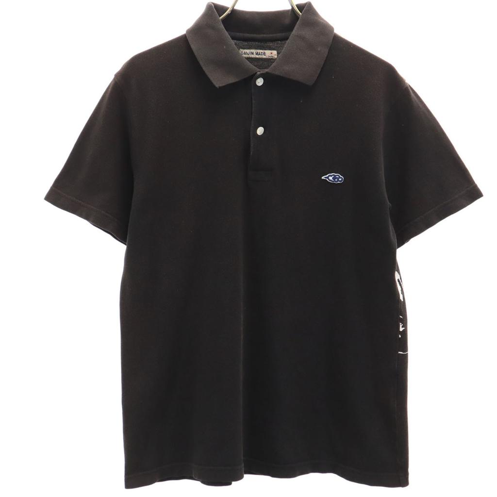 GAIJIN MADE Short sleeve Polo shirt S black Kanoko fabric Men's Used