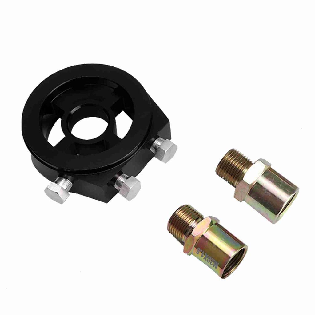 Bil Aluminium Oljefilteradapter Sandwich Kylplatta