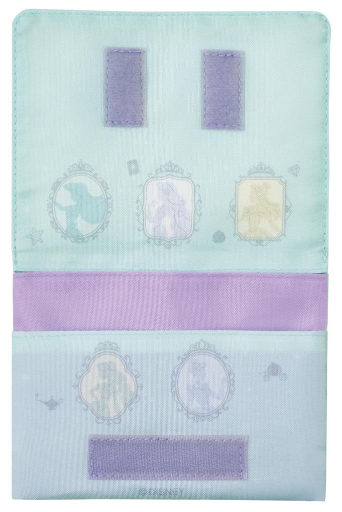 Skater Travel Pocket Pouch with Shoulder 11cm H x 14cm W x 3cm Disney Princess Silhouette for Girls ODKP2-A Strap, 2-Way, D,