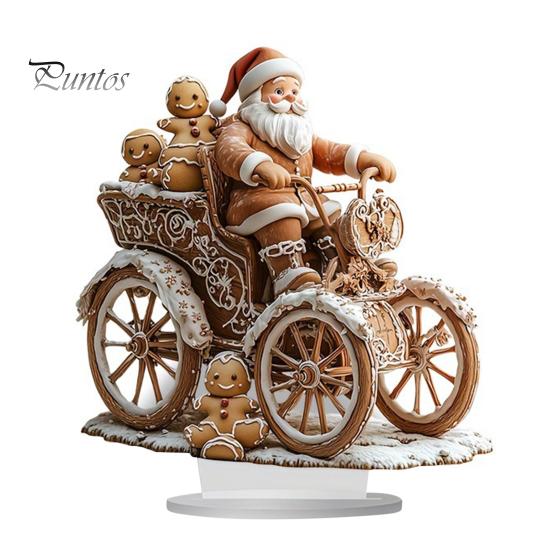 Winter Snow House Acrylic Decoration 2D Flat Nativity Scene Table Sign Christmas Home Office Living Room Bedroom Bookshelf Desktop Ornament