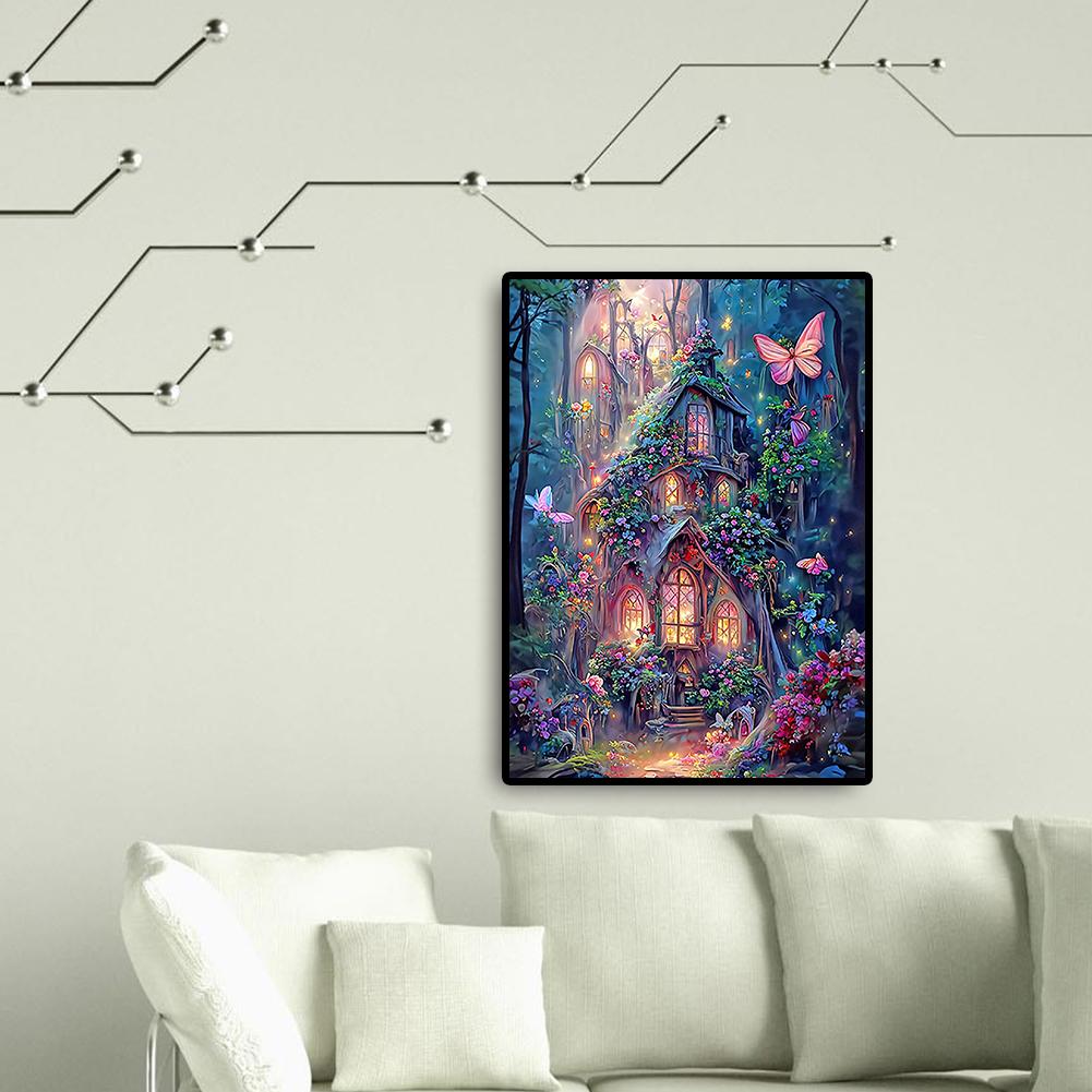 5D DIY Full Round Drill Diamond Painting Kit Dream House Decoration Art Craft
