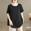 Short Sleeve Oversized Cotton Vintage Casual Loose T Shirt Tops Women Summer T-shirt