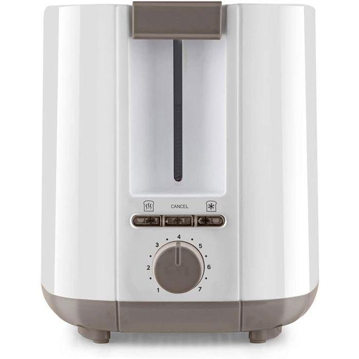 Taurus My Toast II Toaster - White - 2 Slots - 750W - Defrost Function