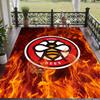 Soft Floor Carpet Brentford Football Pattern Area Rug Decorative Mat For Home Room Decoration