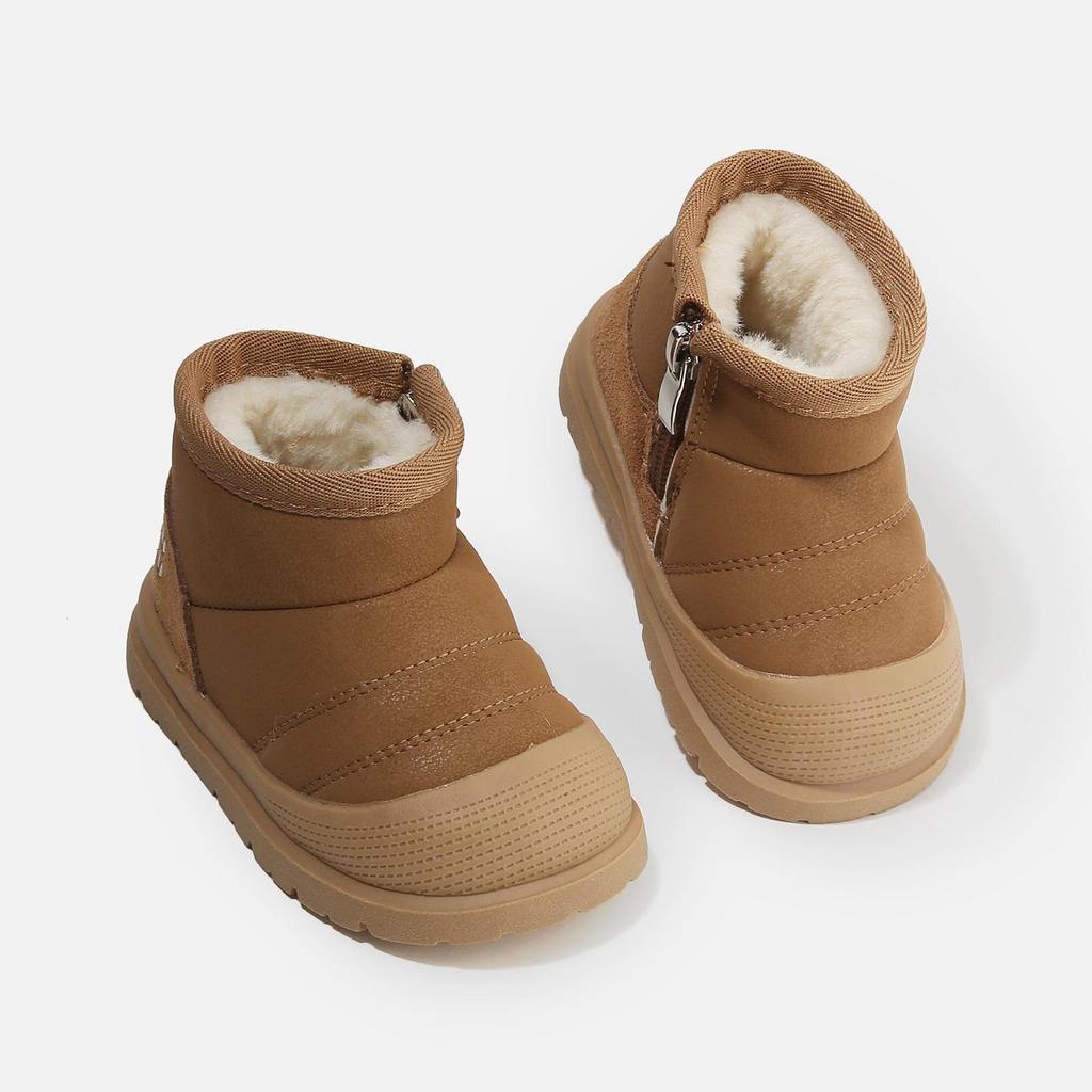 Versatile Retro Dr. Martens Children's Boots - Autumn/Winter Girls' & Boys' Leather and Cotton Short Boots