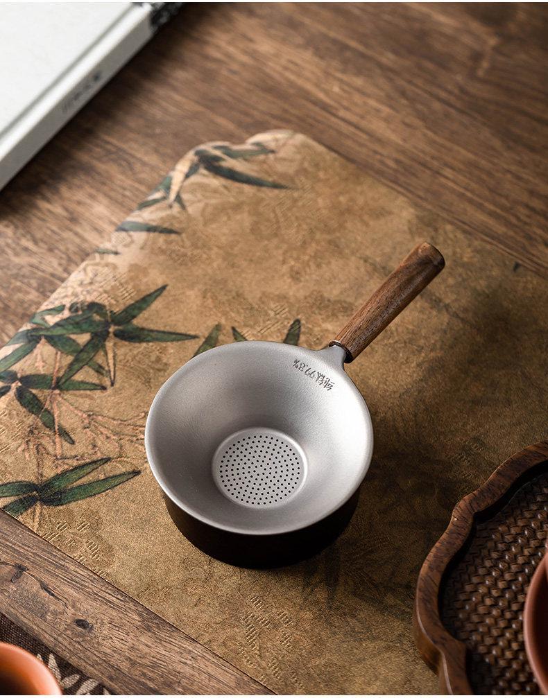 Pure Titanium Tea Strainer & Infuser for Gongfu Tea Ceremony