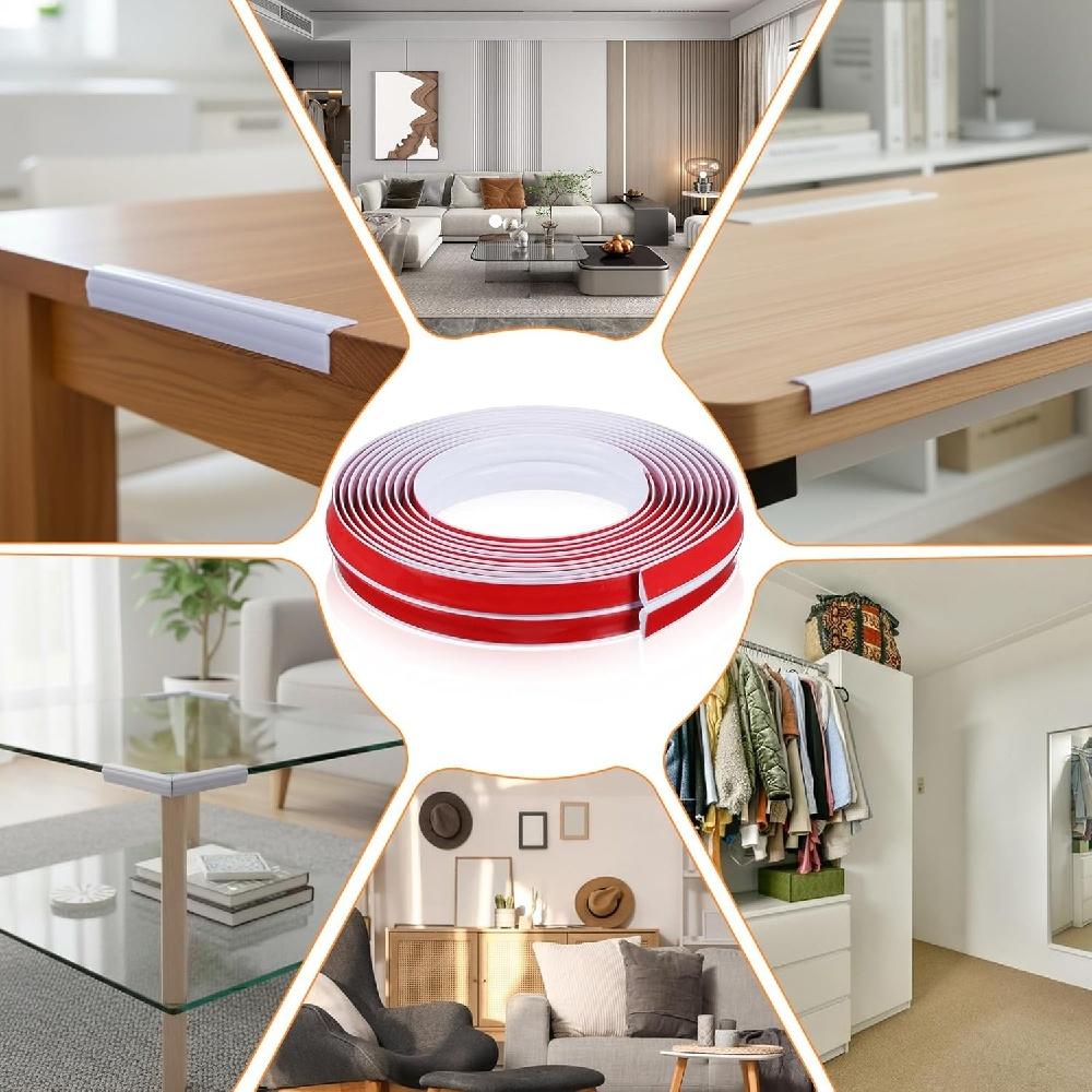 1pc 1mX2cm Home Protection Anti-Collision StripWindow Sill Table Edge Protection Floor Pressure Strip Wall Internal External