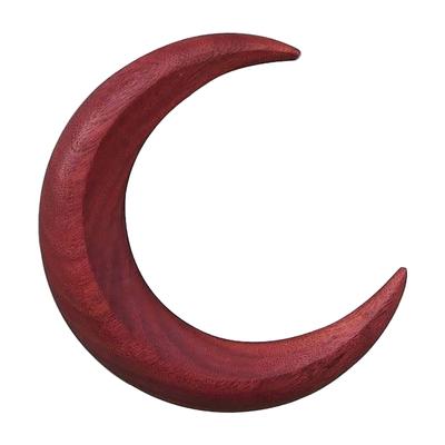 (SU)Hand Carved Crescent Moon Hair Fork For Women, Moon Barrette, Moon Hair Stick, Wooden Hair Comb Thick Hair Styling Tool Accessories