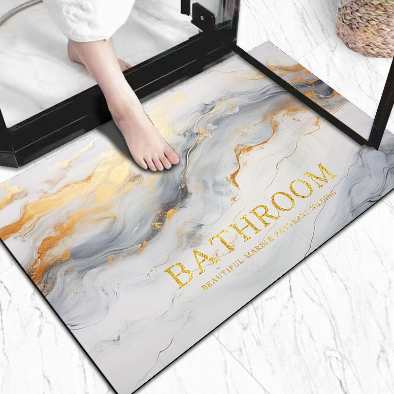 Diatom Mud Bath Absorbent Mat Household Simple Toilet Toilet Door Cushion Absorbent Non-slip Quick Drying Mat