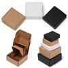 10Pcs Kraft Paper Box Cardboard Package Box Handmade Candy Box Jewelry Storage Box Gift Box Wedding Event Party Supplies Brown