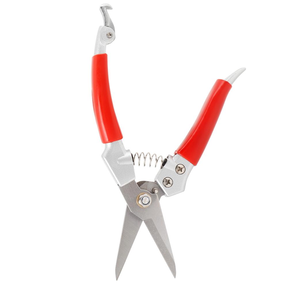 Plant Pruning Scissors Red Handle Straight Pruning Shrs Hand Pruner (Painting Process)