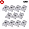 10PCS U Nut Kit Stainless Steel WithThreaded Nut Clip for Car Motorcycle Truck Bumper Auto Fender Fastener Rust Protection Clip