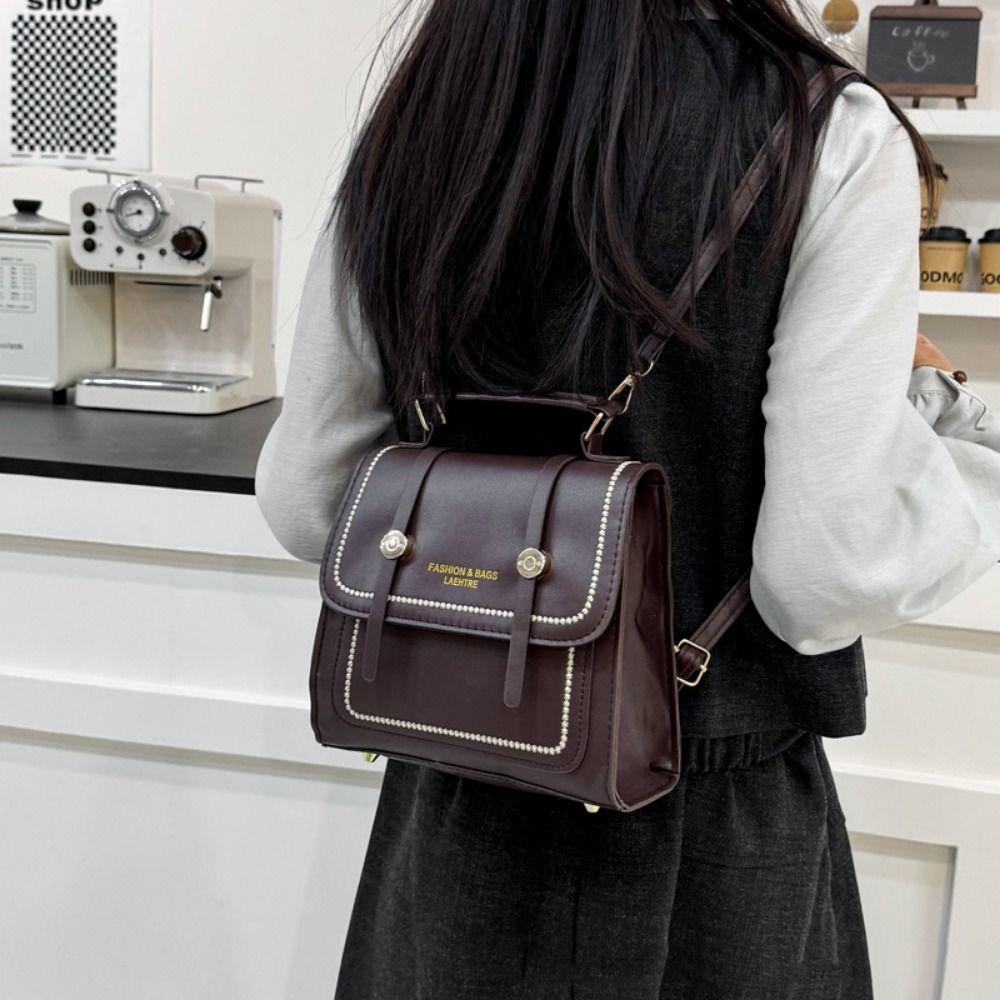 Retro dámská taška přes rameno Přenosná crossbody taška Taška na úrovni Malá čtvercová taška Dívky