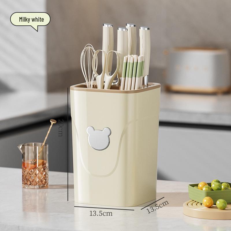 Multifunctional Kitchen Knife and Utensil Storage Rack
