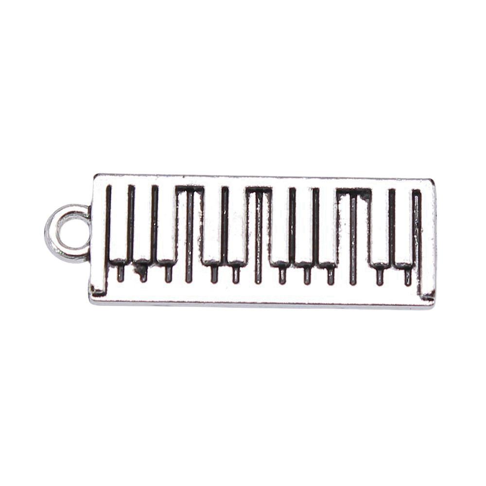 Musical Charms Multi Color Alloy Guitar Pendants For Music Themed Jewelry Making