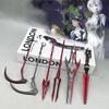EVA Metal Model Anime Replica Spear of Longinus Rei Ayanami Scythe Desktop Decorations Accessory Collectible Toy Boy Gift