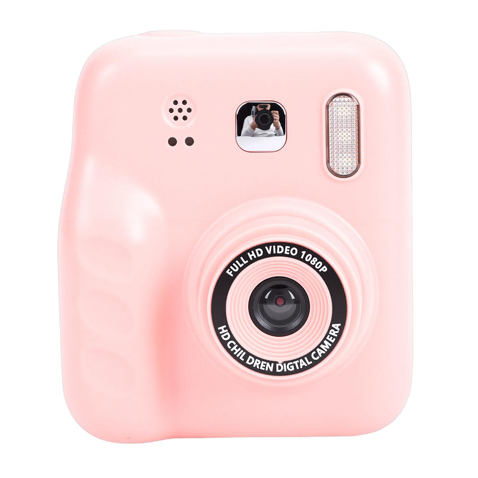Instant Print Camera for Students 48MP HD Dual Lens 2 Inch Screen Travel Instant Camera with Printing Paper Rolls for