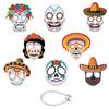 Mexican Day Of The Dead Decoration Masks Day Of The Dead Party Decoration Face Decorations Spooky Selfie Photo Props