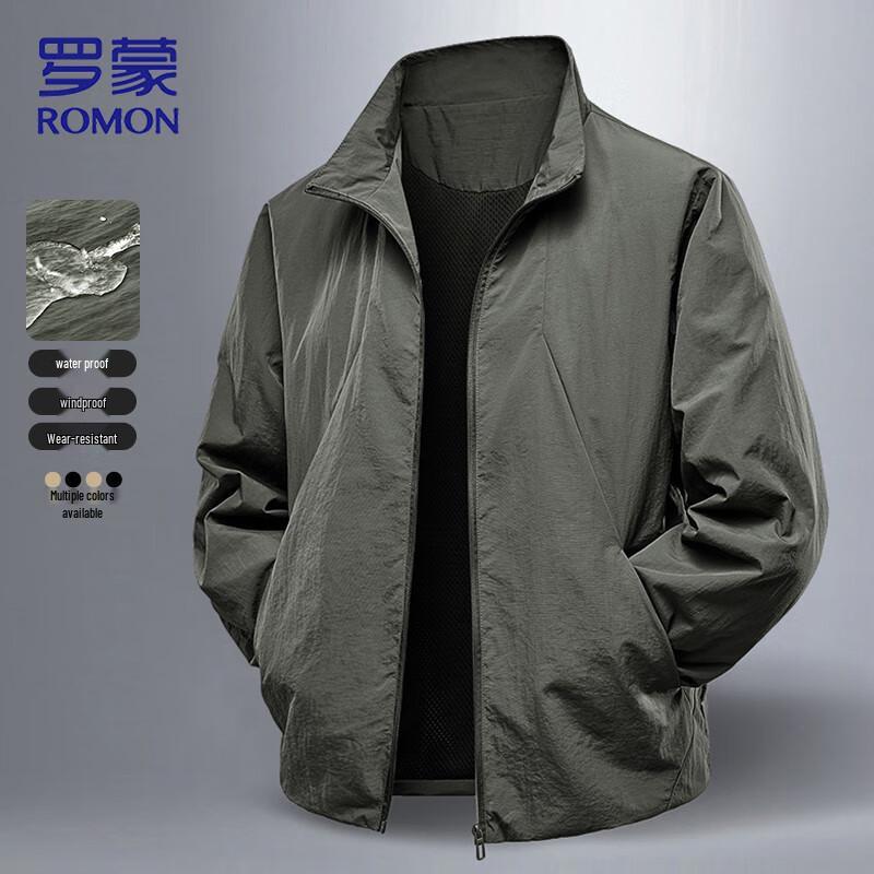 ROMON Men's Autumn Outdoor Casual Stand-Collar Jacket