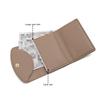 PU Japanese-style Short Three-fold Wallet Women's High-end Sense of Portable Coin Purse Fashion Buckle Wallet Large Capacity