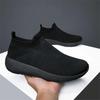 Fashion Lace-free Knitted Men's Sneakers Luxury Tennis Athletic Black Shoes With Sports Runners Visitors Global Brands Top Sale