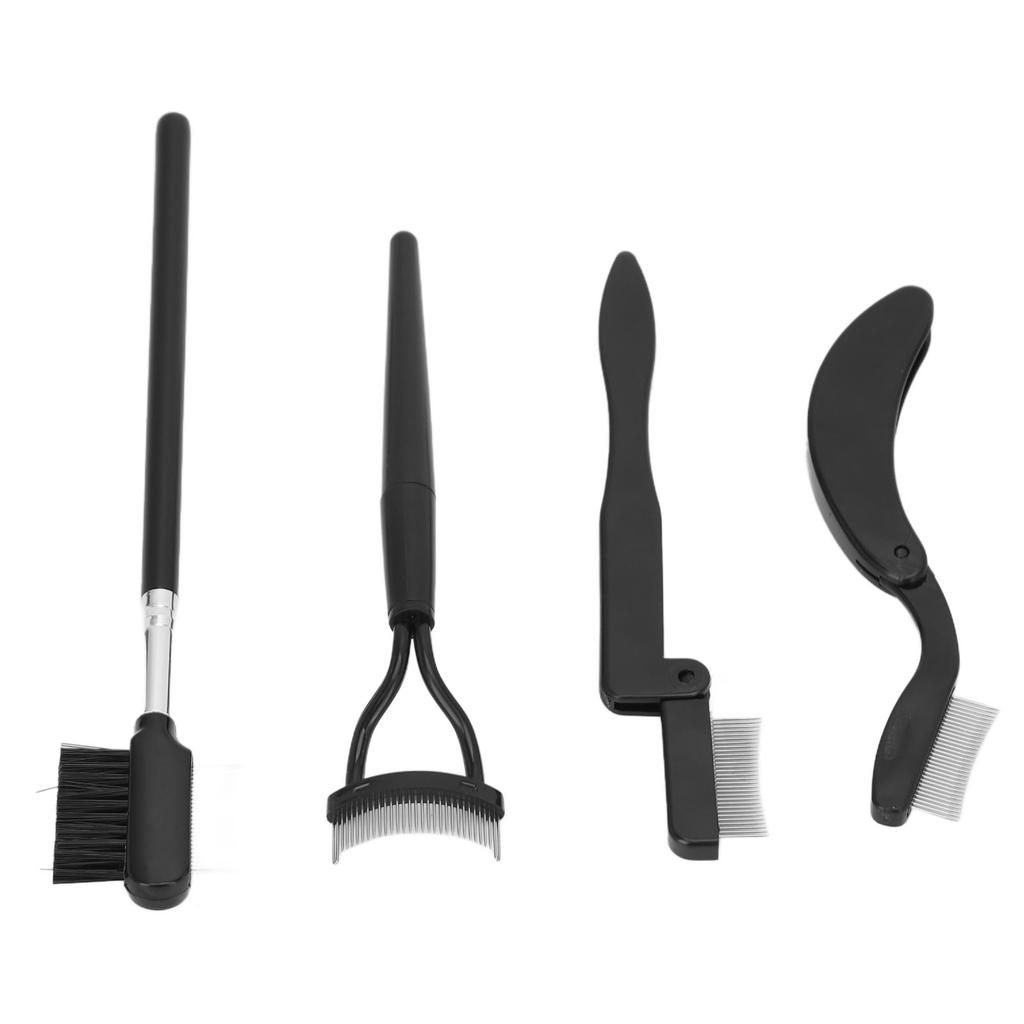 4 Pieces Folding Eyebrow Comb Eyelash Separator Grooming Brush Portable Makeup Tool for Girls Women