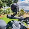 7/8" Universal Round Motorbike Motorcycle Rear View Handle Bar End Rearview Side Mirrors Chrome Black