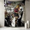 Death Note Wandteppich Ästhetischer Wandbehang Gedruckter Stoffdecke Dekorative Wandteppiche Für Schlafzimmer Wohnzimmer Heimdekoration