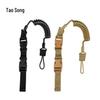 Retractable Tactical Keychain Lanyard - Elastic, Anti-Lost, Outdoor Safety Rope