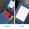 With Makeup Mirror Makeup Bag with Mirror PU Leather Portable Lipstick Organizer  Women