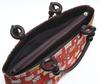 Hasegawa Handtasche mit Katzenmuster, Faltbar, Handgefertigt in Kyoto von Handwerkern, Hergestellt in Japan (rot)