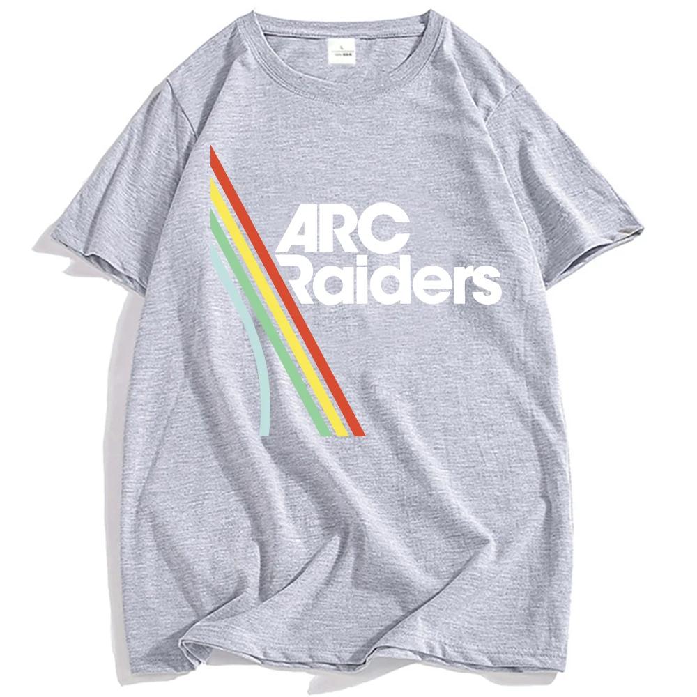 Unisex Kleidung Heißes Spiel ARC Raiders Regenbogen Print T-Shirt Baumwolle Kurzarm Locker Männer T-Shirts Unisex Streetwear Grafik T-Shirt