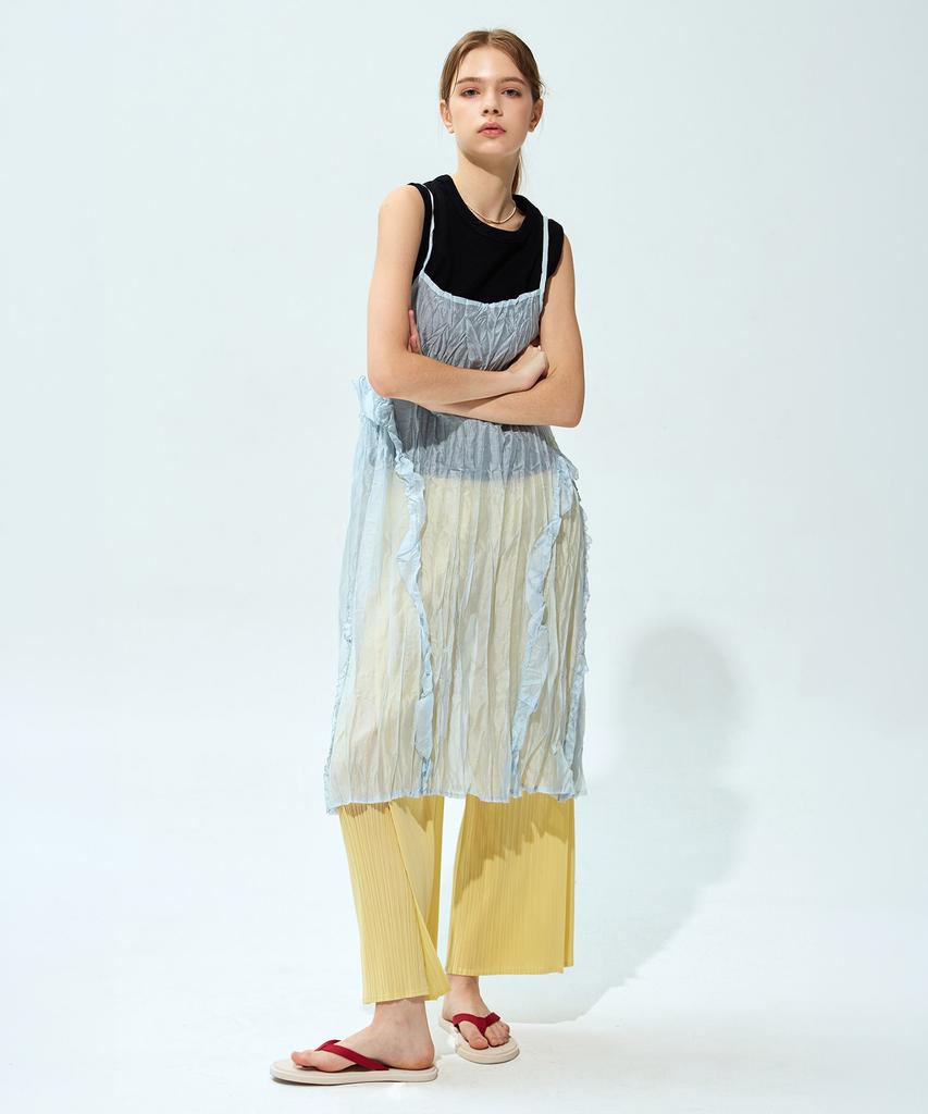 Waiowai Crease Frill Layered Dress_2 Colors