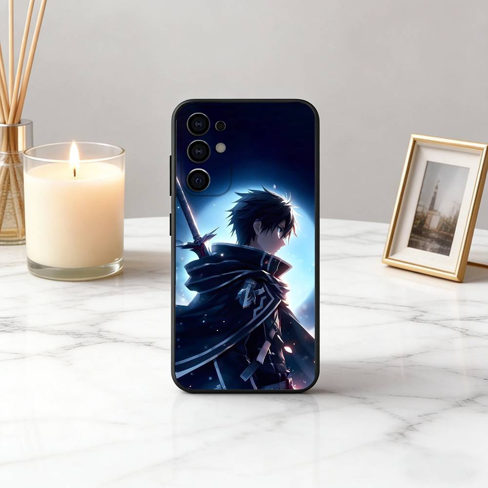 Sword Art Online K-Kazuto K-Kirigaya-ES Phone Case For Samsung S25,S24,S21,S22,S23,S30,Ultra,S20,Plus,Fe,Lite,Note,Black Cover