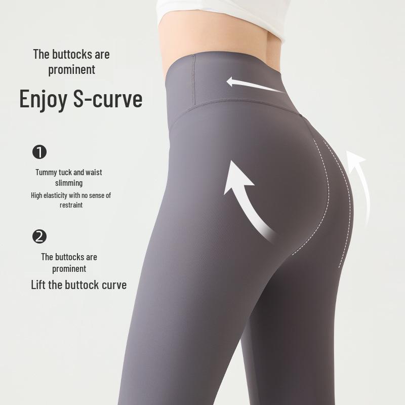 Shark Women's Tummy Control Butt Lift Yoga Pants - Plus Size Footed Leggings with No Awkward Lines