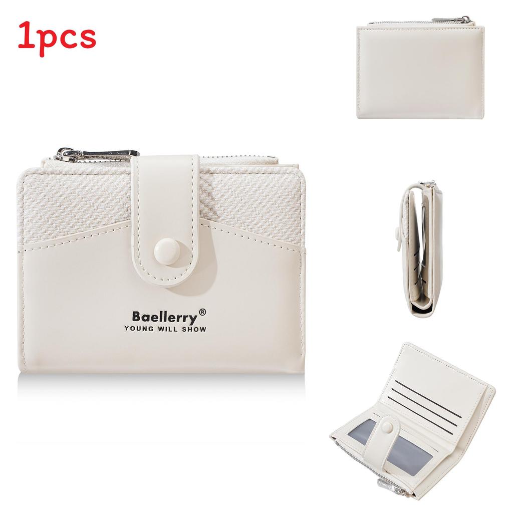 Baellerry Pu Leather Card Holder Wallet For Women With Antitheft Design And Multiple Card Slots